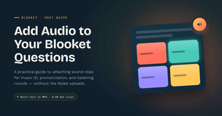 Add Audio to Blooket Questions