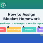 How to assign Blooket homework with steps for deadline, attempts, link, and report"