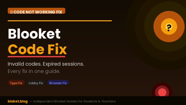 Blooket code not working fix guide — solutions for invalid codes, expired sessions and join errors