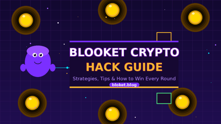Blooket Crypto Hack guide showing game strategies, coins, and winning tips