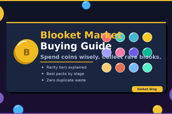 Blooket Market buying guide showing coins, blook rarities and pack selection tips