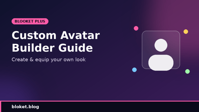 Blooket Plus custom avatars builder showing layered character options