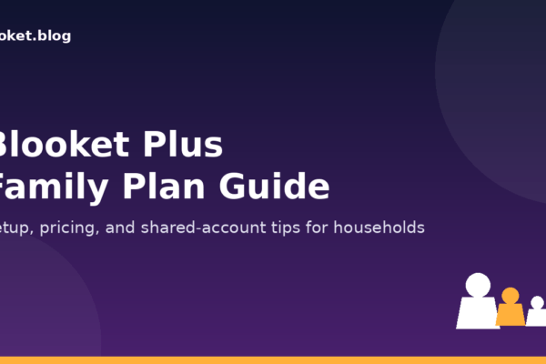 Blooket Plus family plan guide showing shared account setup for households