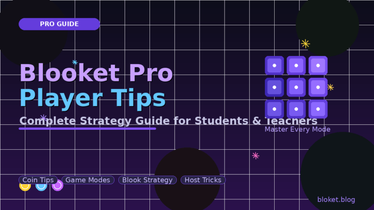 Blooket pro player tips featured image showing game strategy guide for students and teachers
