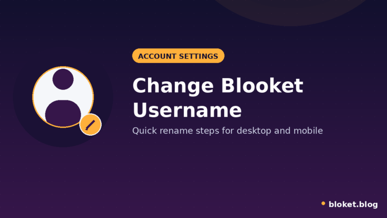 Change Blooket username icon showing a profile avatar with an edit pencil