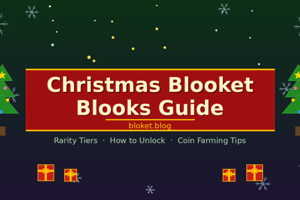Christmas Blooket blooks guide with rarity tiers and holiday box tips