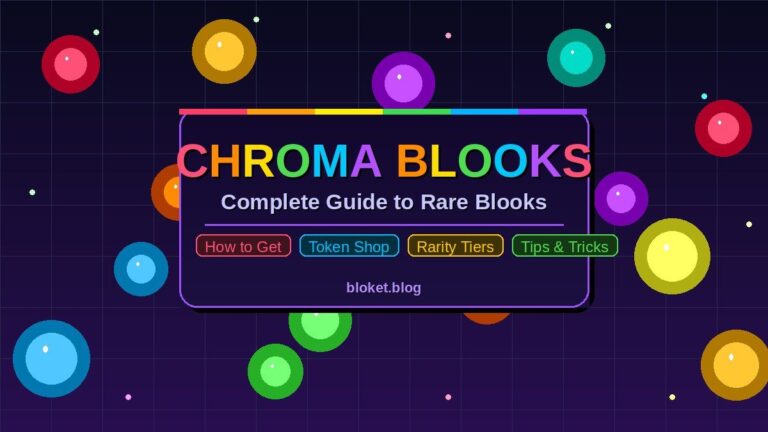 Chroma Blooket blooks guide showing rare blook tiers and how to get them
