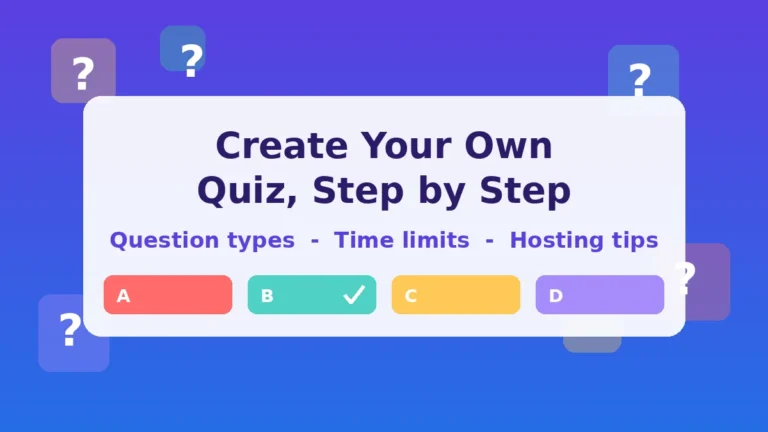 Create a Blooket quiz screen showing four multiple choice answer pills with one marked correct"