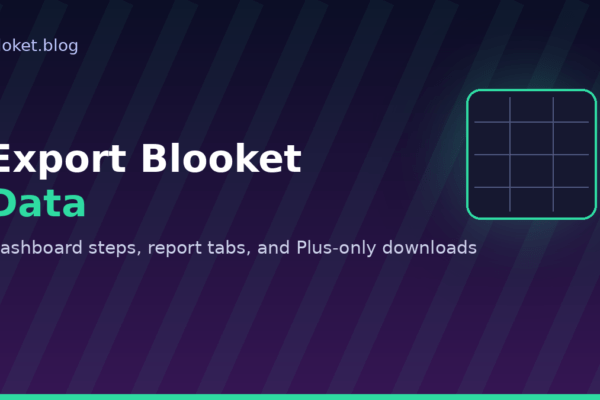 Export Blooket data dashboard screen with download arrow and spreadsheet icon