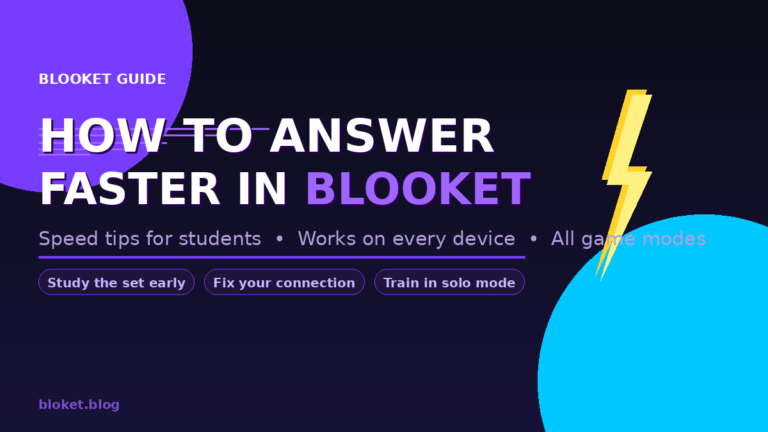 How to answer faster in Blooket — speed tips guide for students and teachers