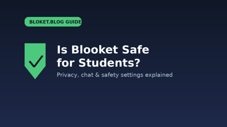Is Blooket safe for students guide showing shield icon for privacy and safety