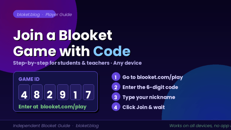 Join a Blooket game with code — step-by-step guide for students and teachers on any device