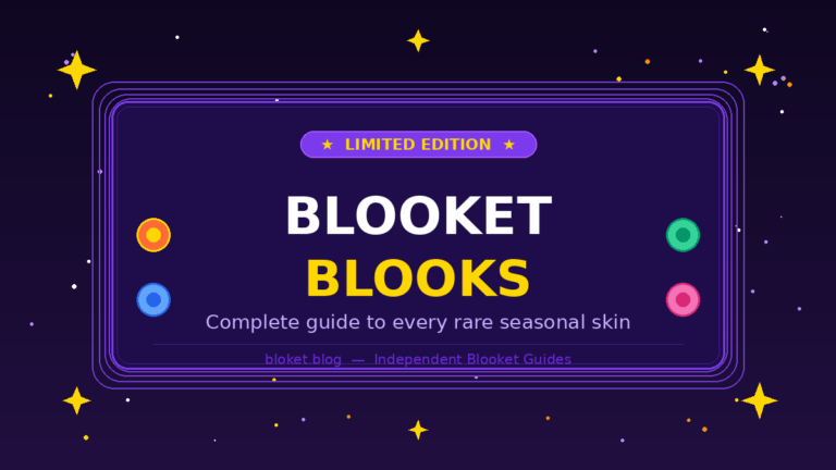 Limited edition Blooket blooks seasonal collection guide with rarity tiers