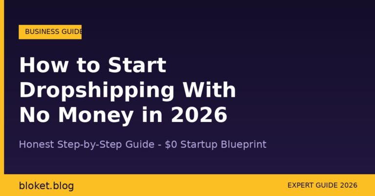How to Start a Dropshipping Business With No Money in 2026