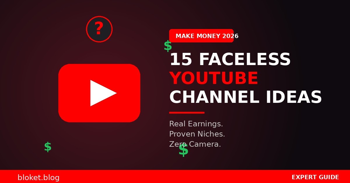 15 Faceless YouTube Channel Ideas That Make Money in 2026