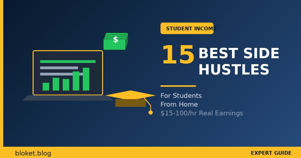 15 Best Side Hustles for Students From Home in 2026